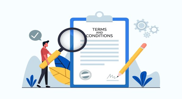 Terms and Conditions Satire – people blindly clicking I Agree without reading privacy policies or agreements